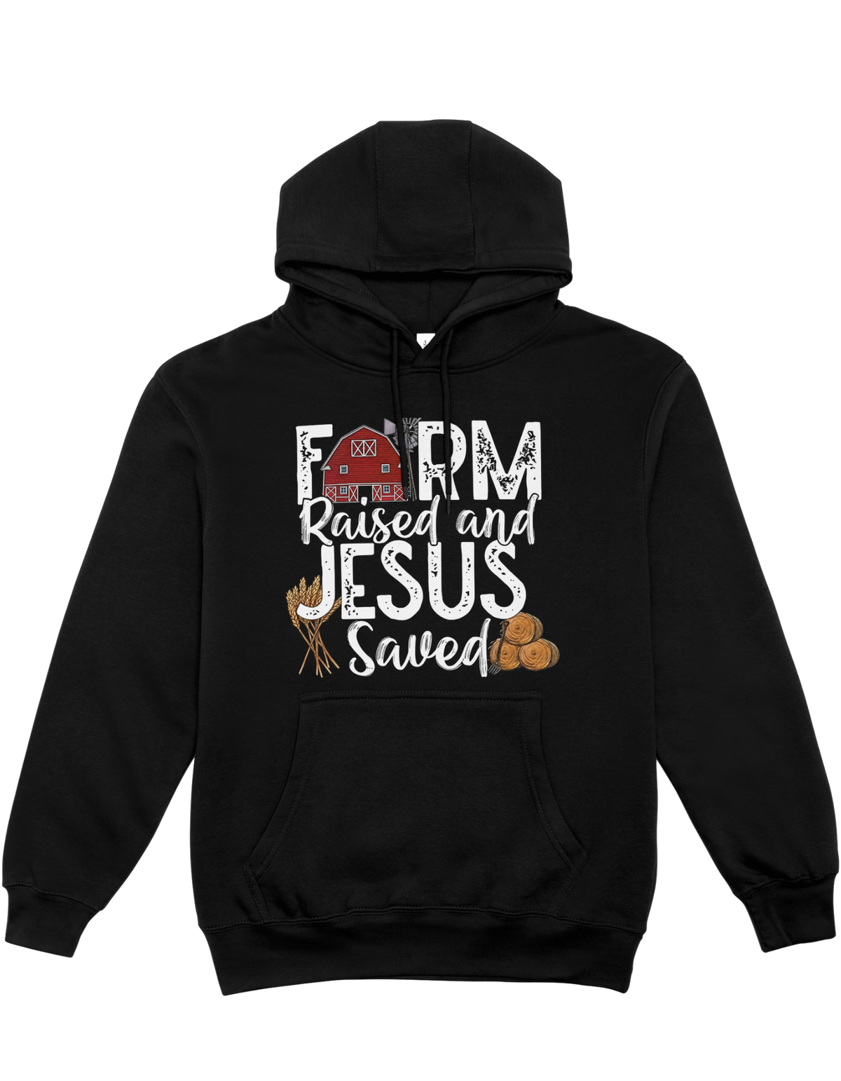 Farm Raised Jesus Saved - Hoodie