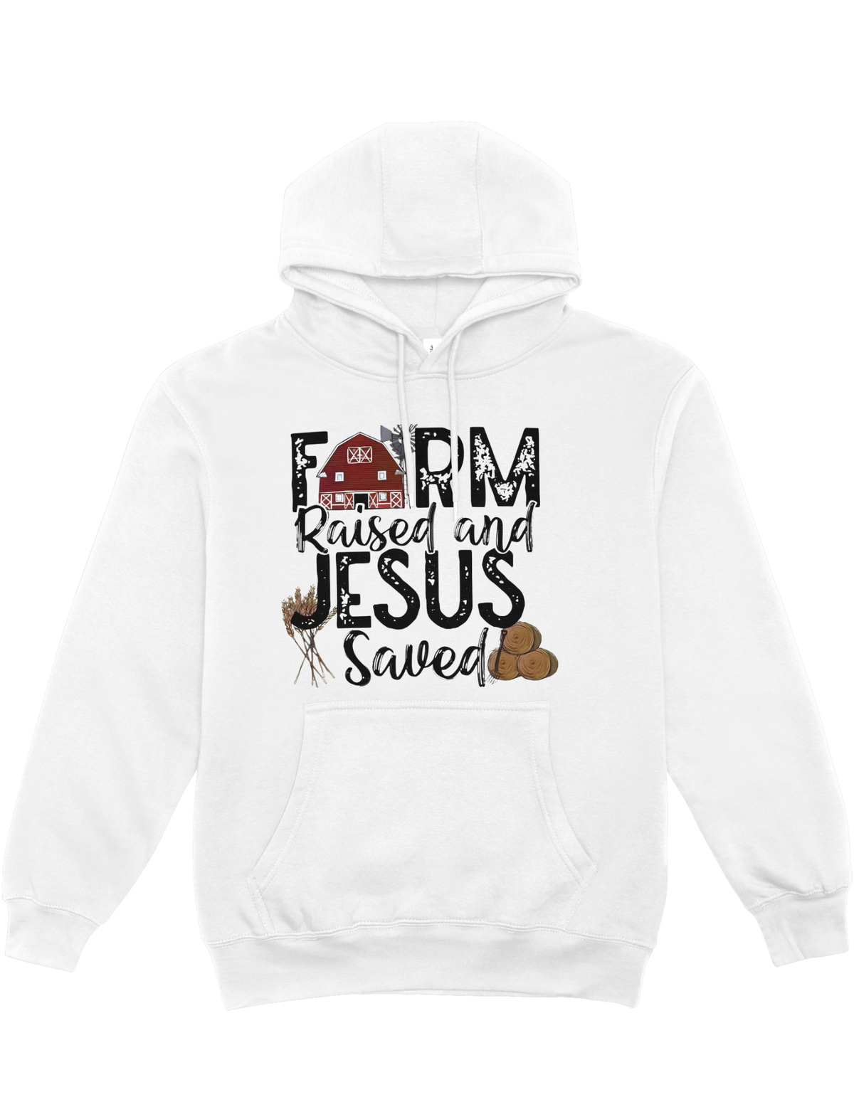 Farm Raised Jesus Saved - Hoodie